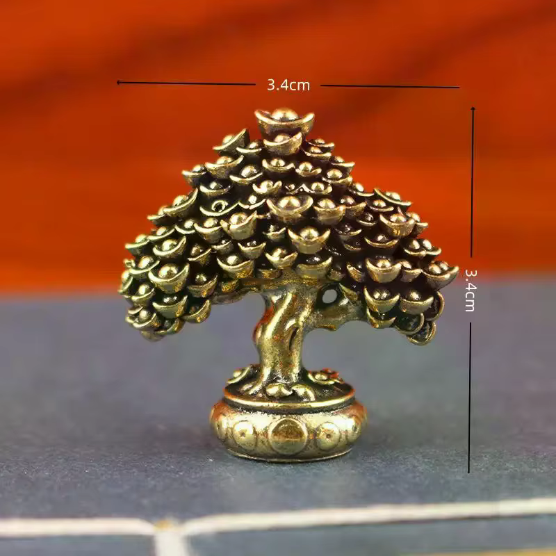 Ornements d'arbre de Fortune en laiton