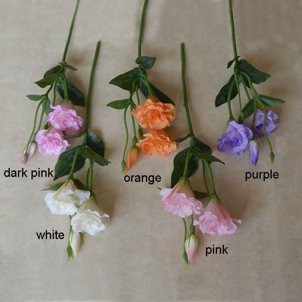 Fleurs artificielles Lisianthus au toucher réel