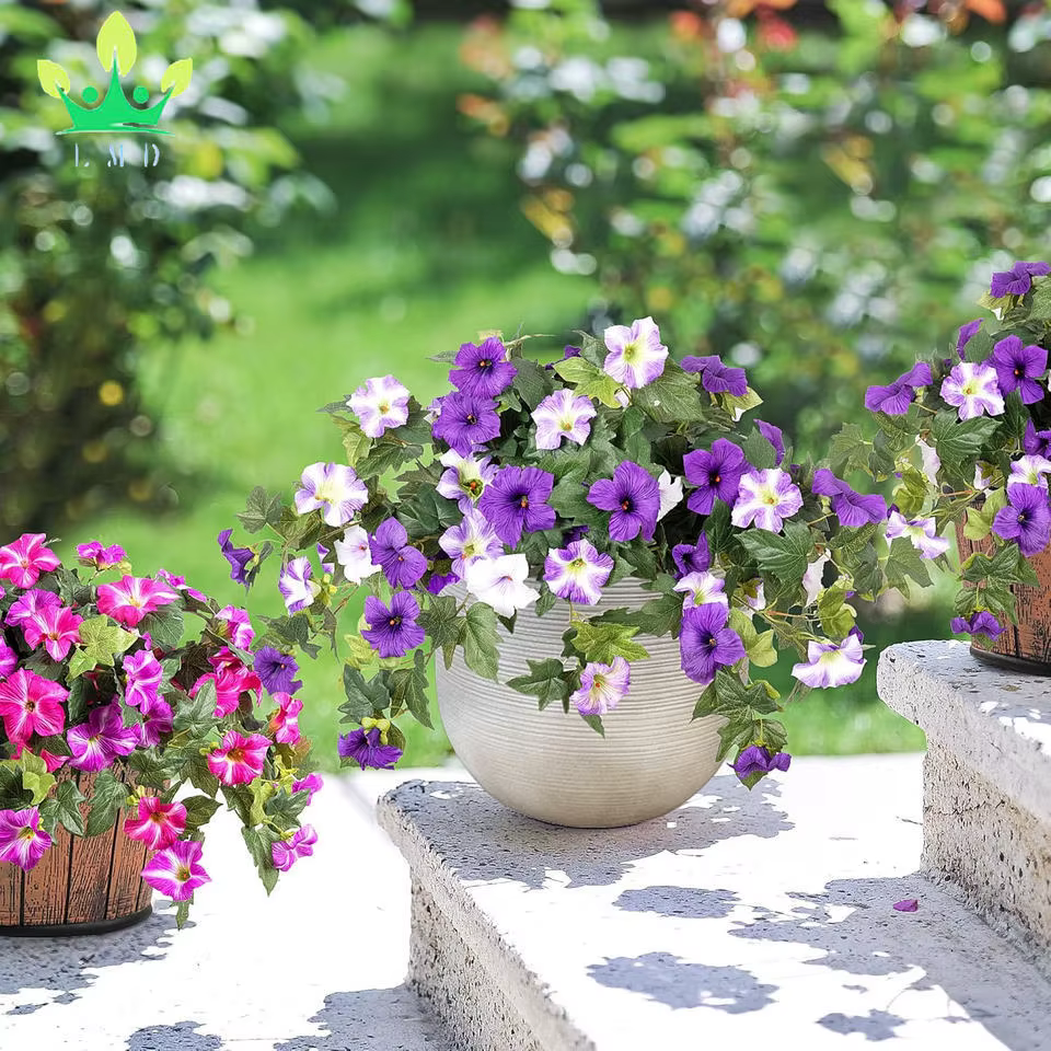 Fleurs artificielles de pétunia résistantes aux UV
