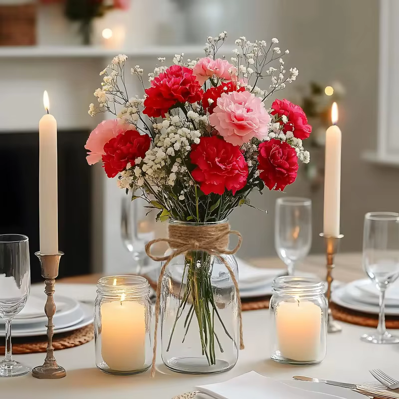 Vases en verre Vintage, fleurs claires, bouteille de fleurs nordique, plantes rétro, pot en verre pour ferme, décoration de mariage, décoration de maison