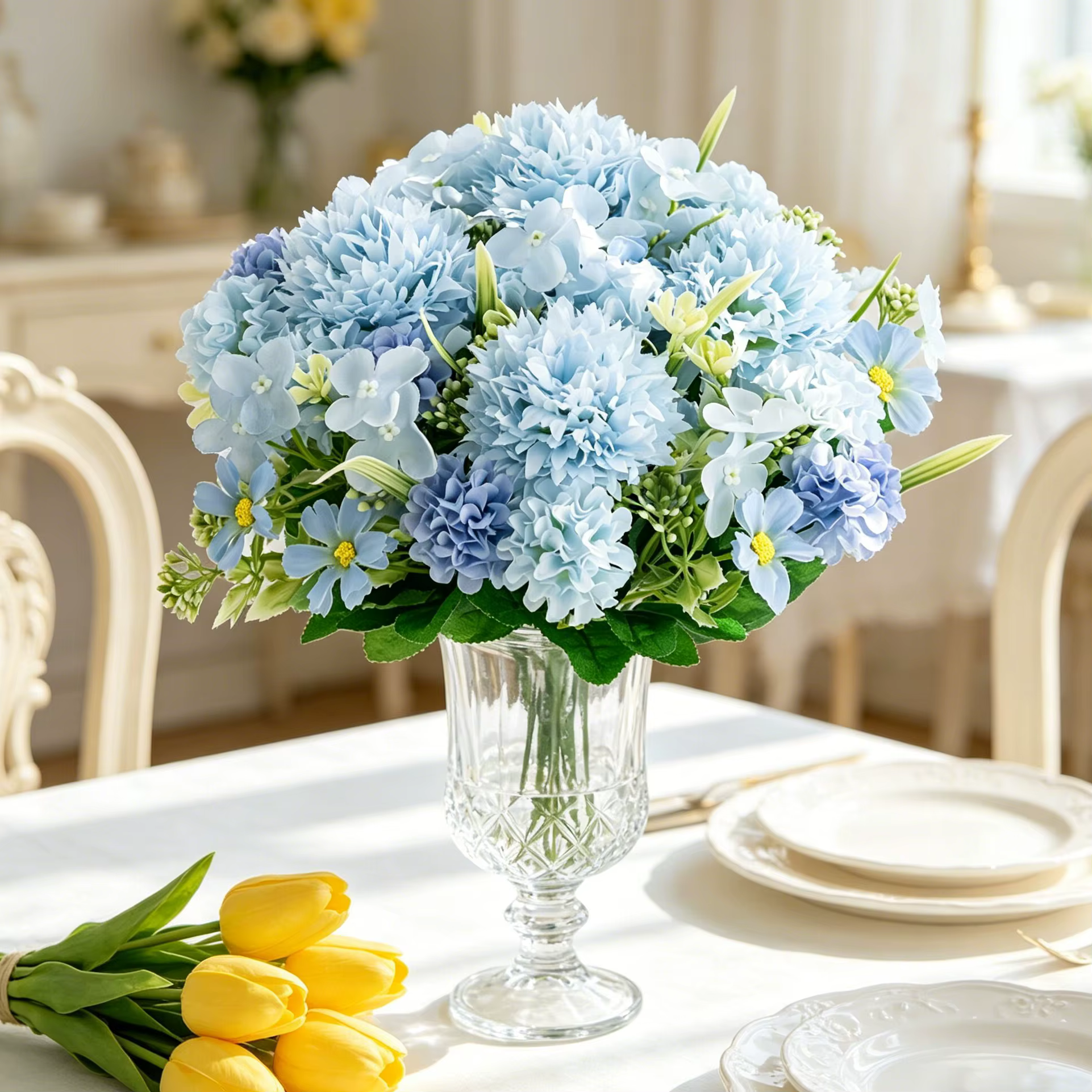 Fleurs artificielles en soie