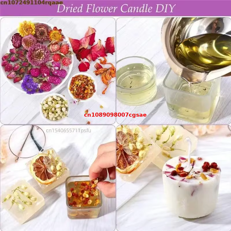 2 sacs de haute qualité naturel Rose jasmin bourgeons papillon orchidée fleurs séchées pour mariage mélange fleur savon bougie faisant des matériaux
