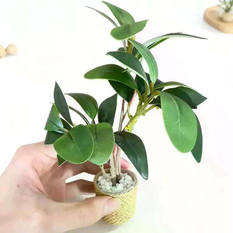Modèle de plante en pot pour maison de poupée Miniature