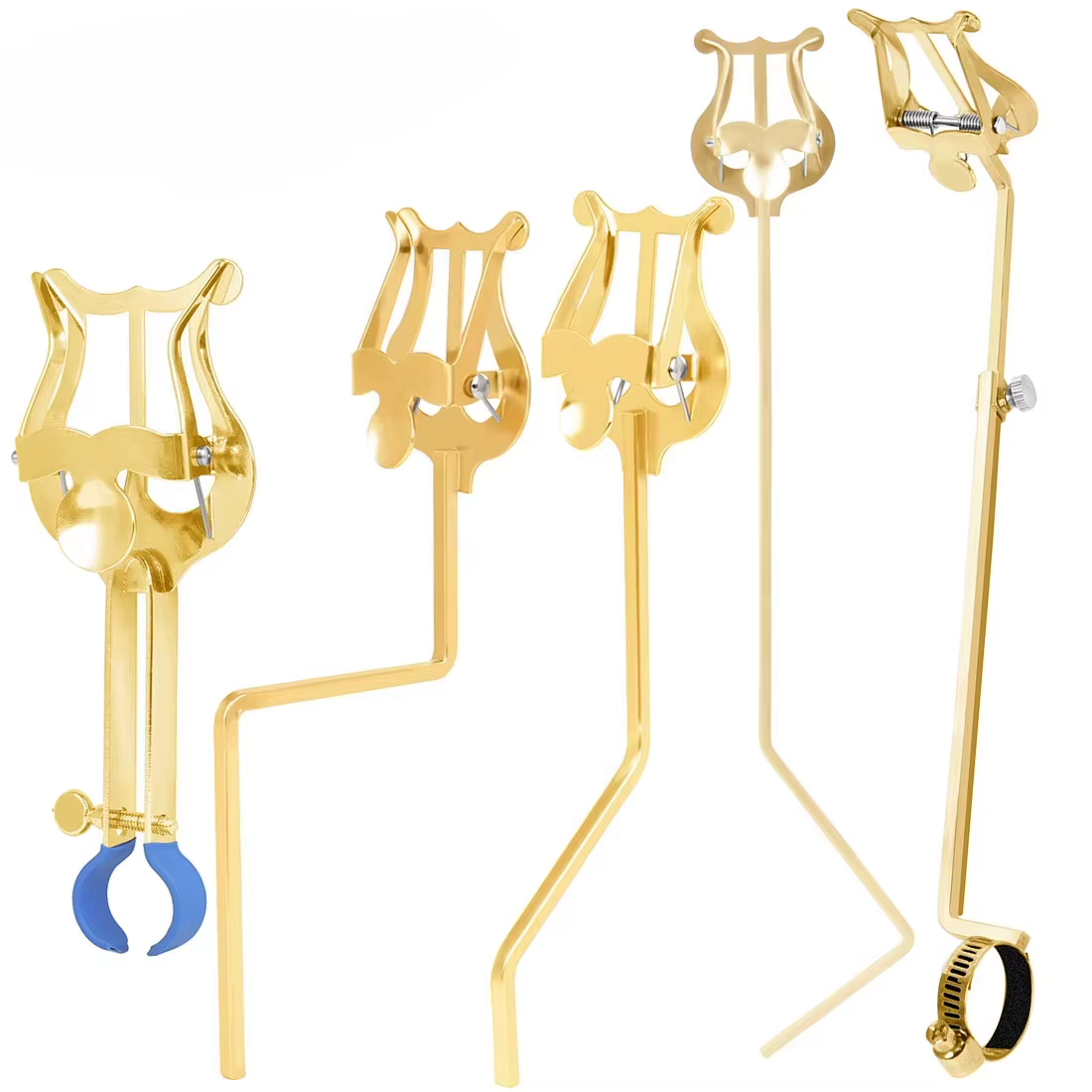 Supports de musique trompette flûte vents Saxophone Alto feuille de marche Portable supports de musique dorés accessoire d'instruments de musique
