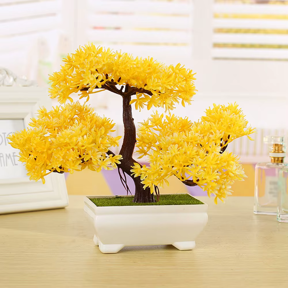 Sapin décoratif en plastique en pot pour salutation des invités