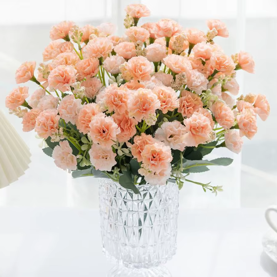 Guirlande d'oeillets de fleurs artificielles