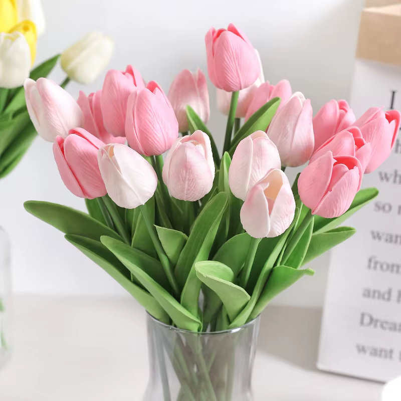Bouquet de fleurs artificielles tulipes 29cm