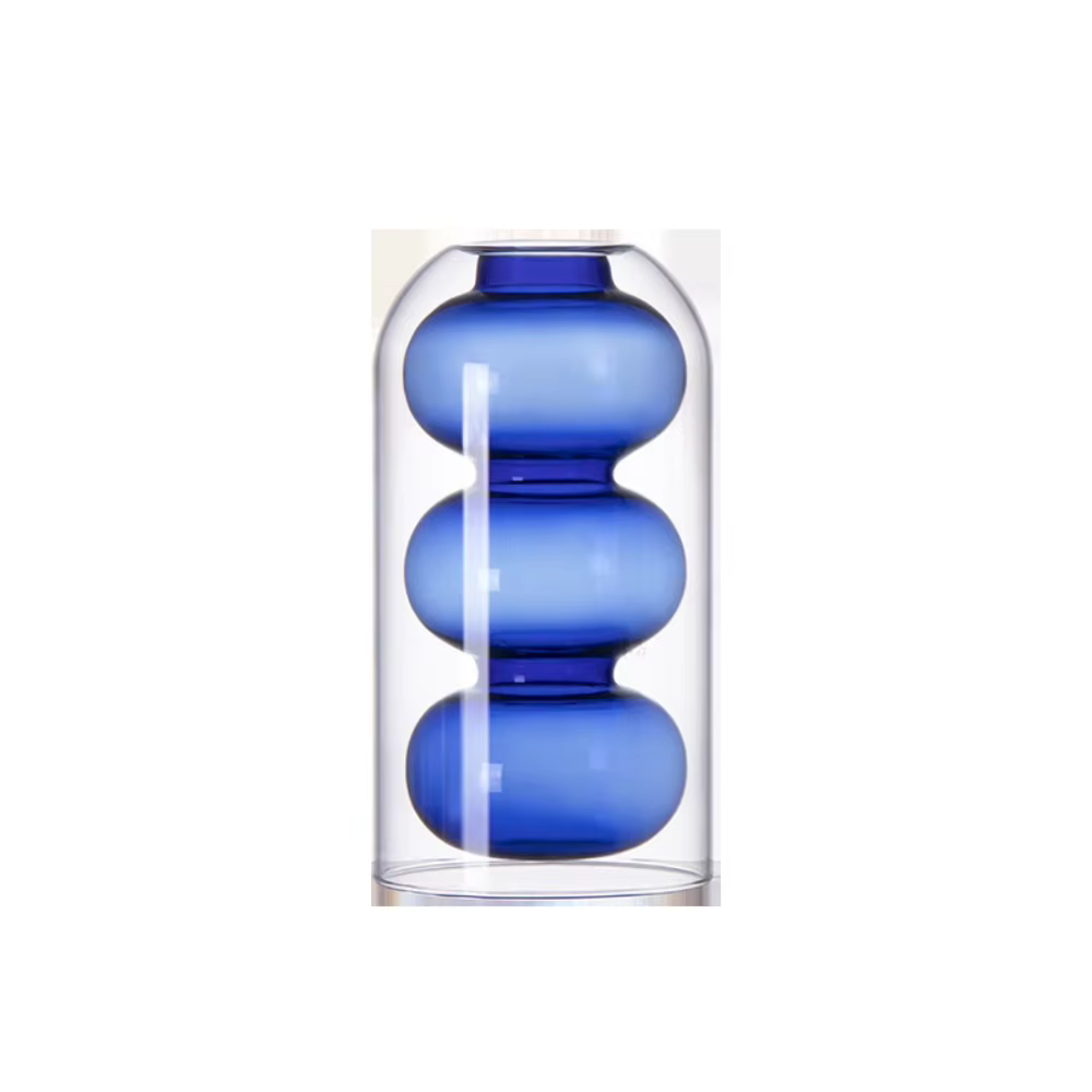 Vase en verre coloré créatif nordique