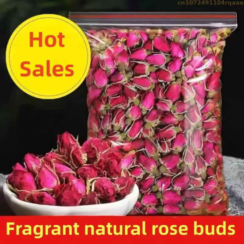 3 types de boutons de roses séchées 100% naturels - pour l'aromathérapie