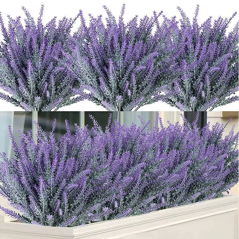 Fleurs artificielles flocées