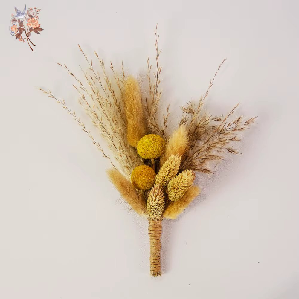 6 paquets de petites fleurs séchées faites à la main