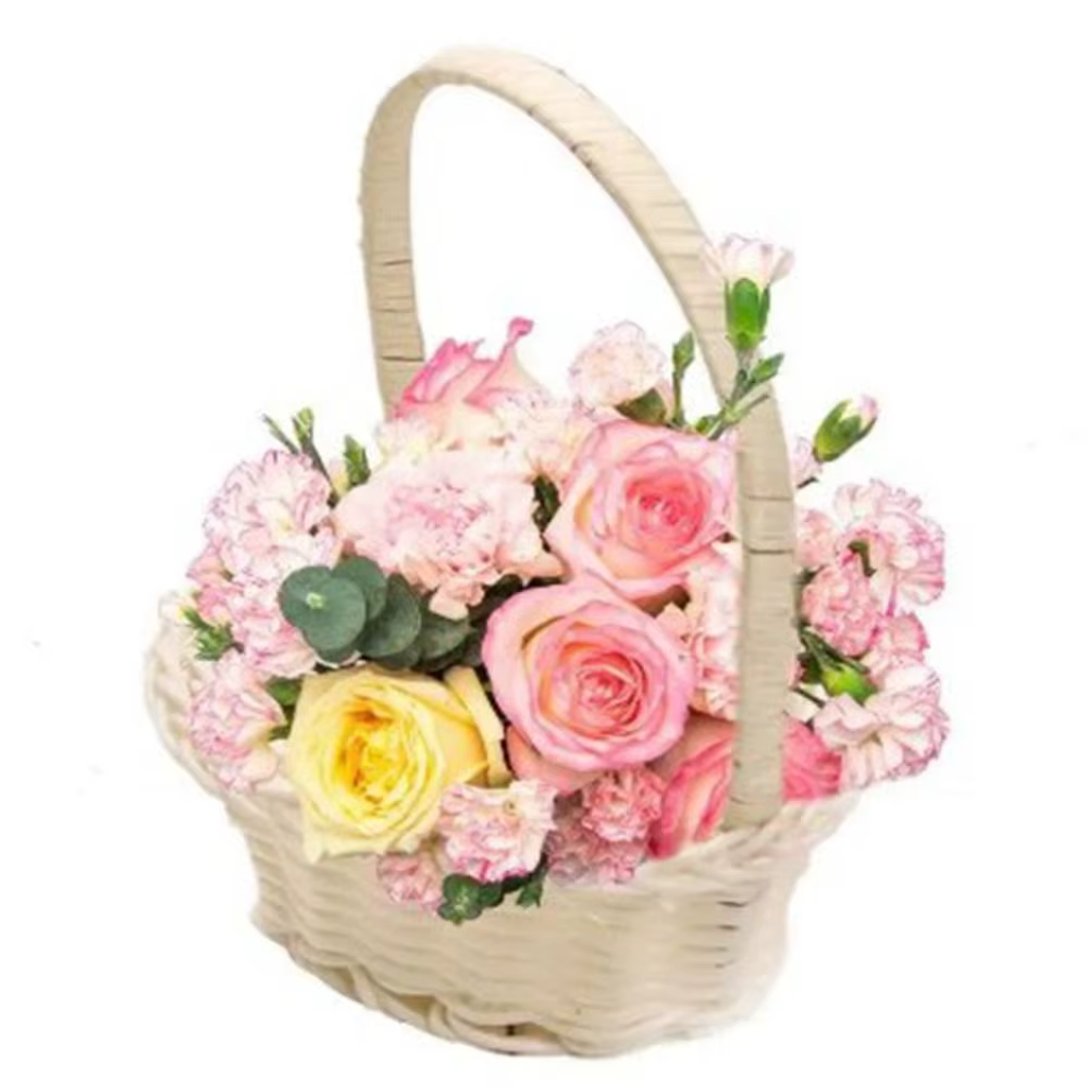 Magnifique panier de rangement pour fleurs fait à la main