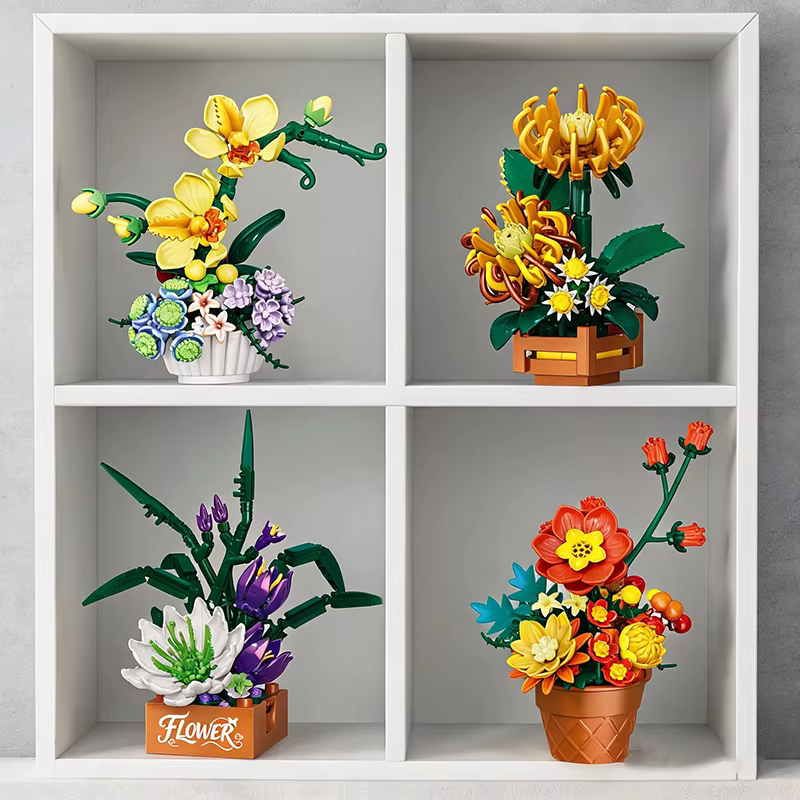 Petites plantes en pot style Ins
