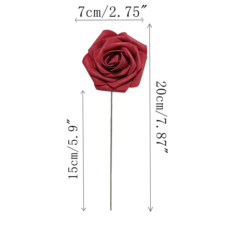 Roses Artificielles en Mousse PE