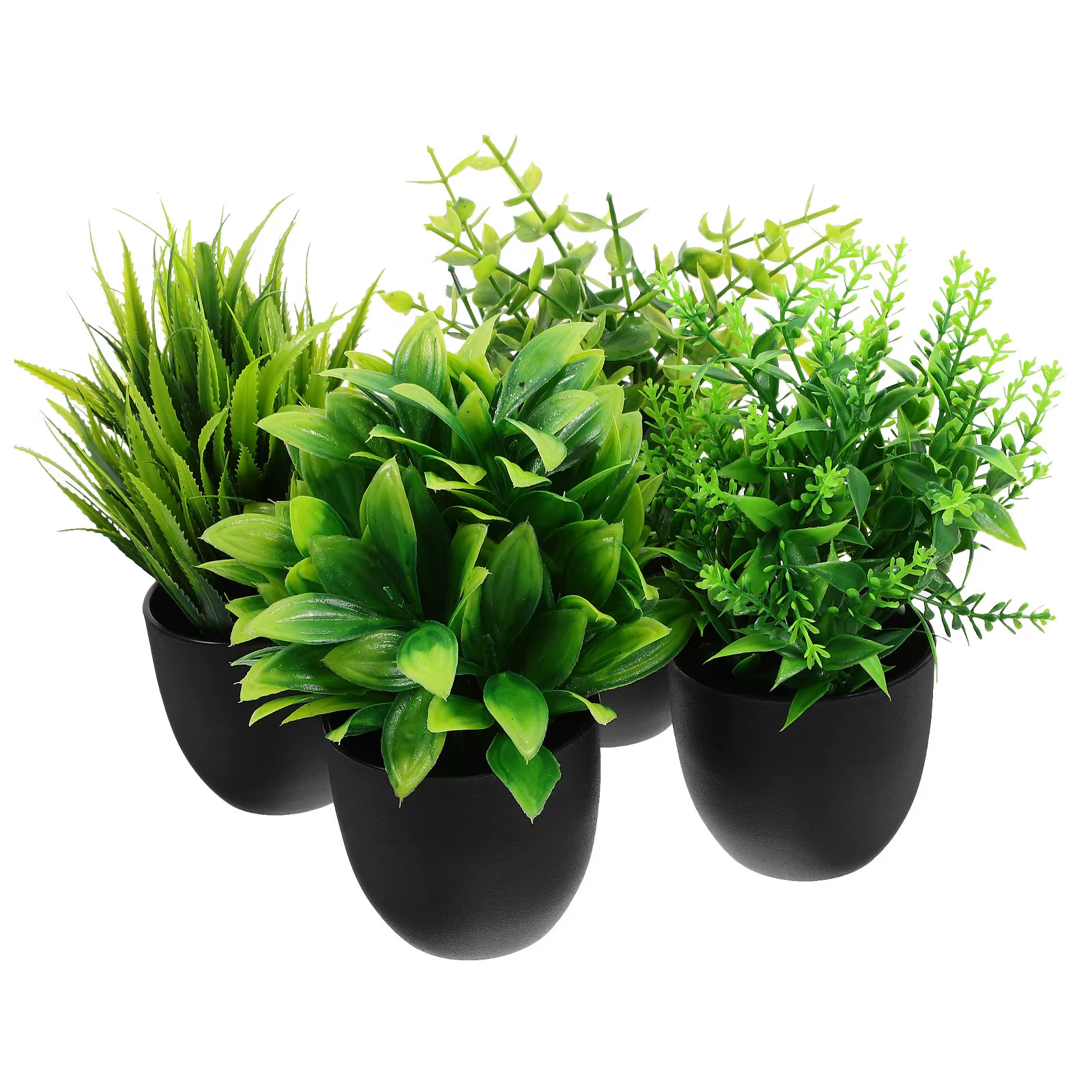 4 plantes artificielles exquises en pot