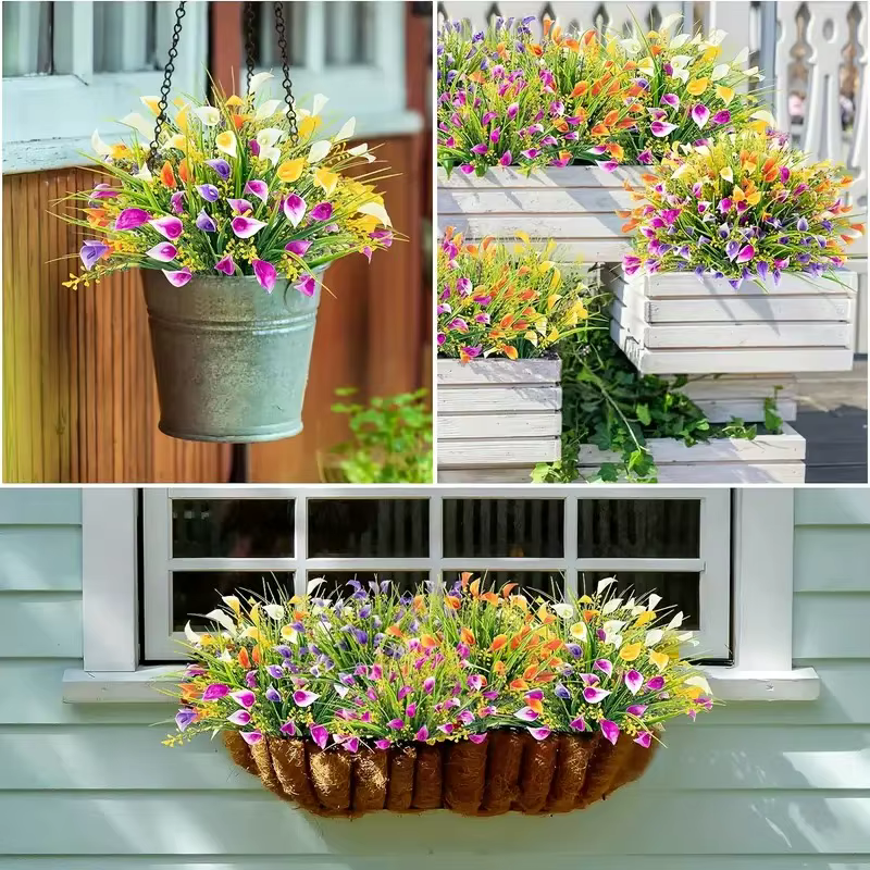 5 types de fleurs artificielles résistantes aux UV pour l'extérieur - Plantes vertes en plastique
