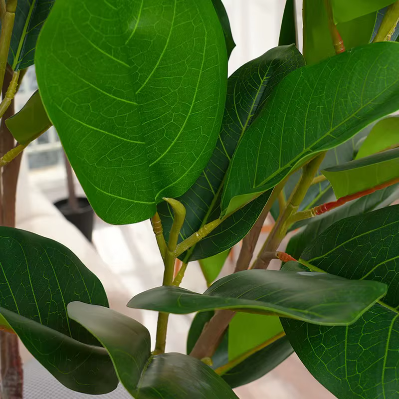 5.9ft Grand Artificiel Real Touch Vert Arbre En Caoutchouc avec Pot Plantes D'intérieur Accueil PRBalcony Décoration H209722-2097