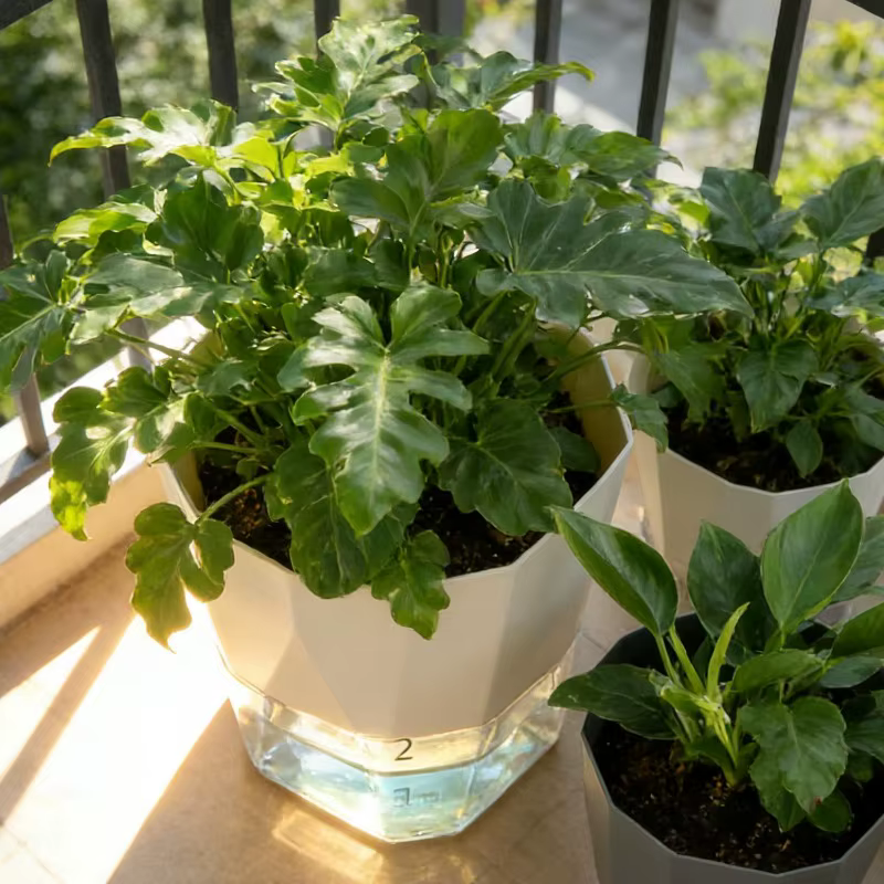 Pots de plantes auto-arrosants