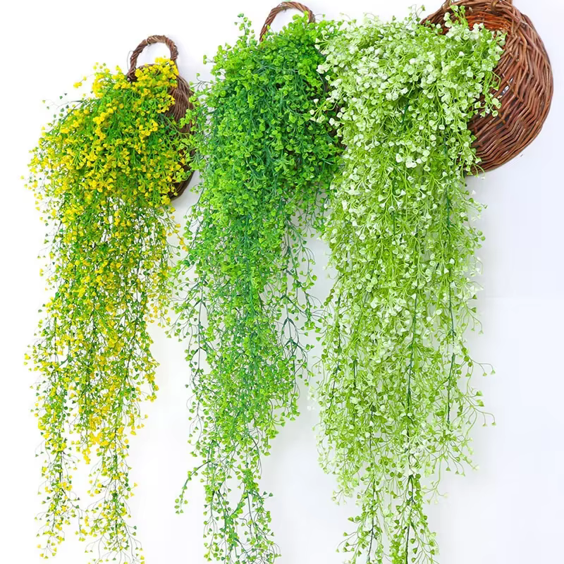 Plante artificielle en rotin