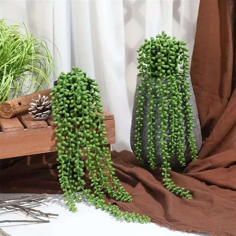 Mur de Plantes Vertes Artificielles Réalistes