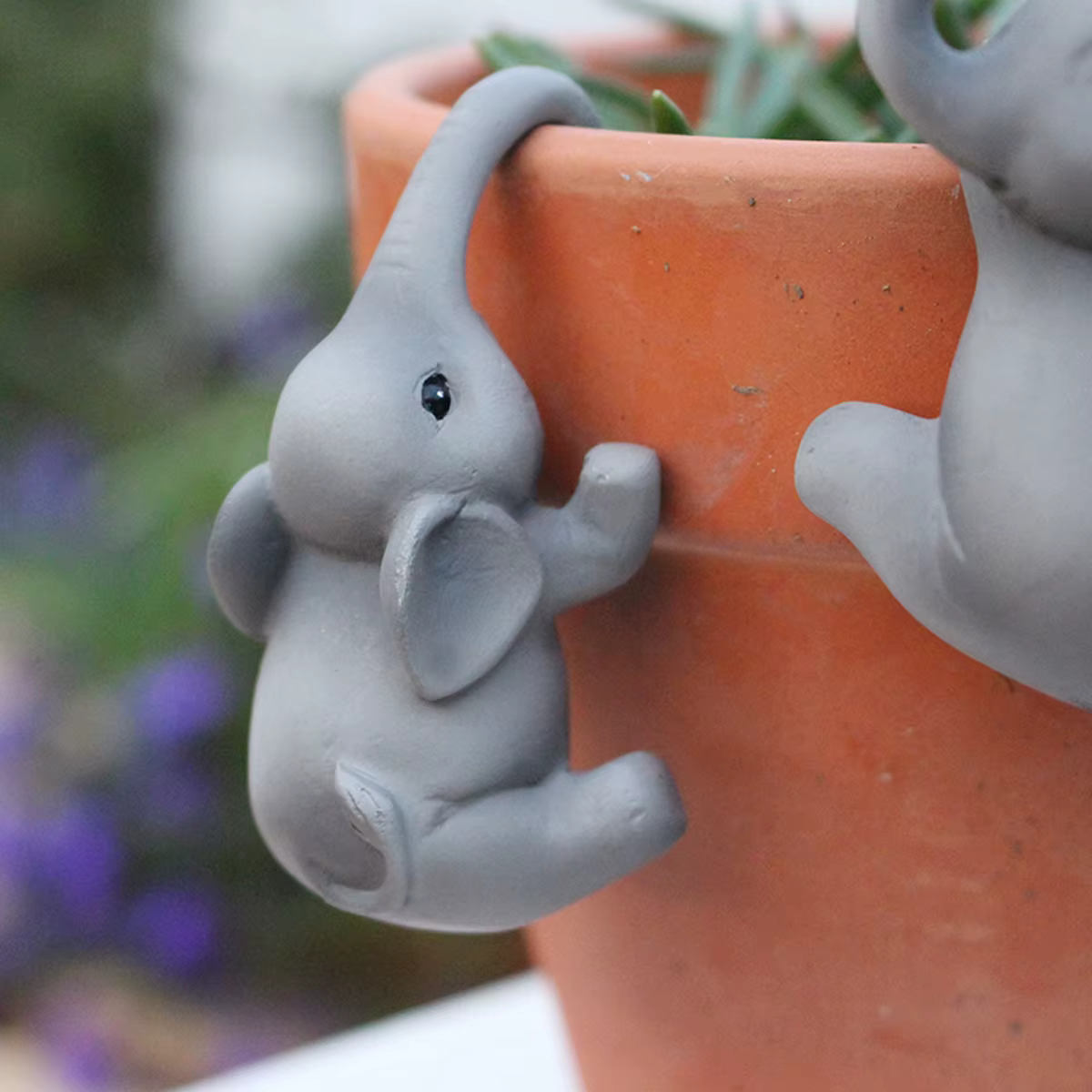 Pot de fleur d'éléphant créatif
