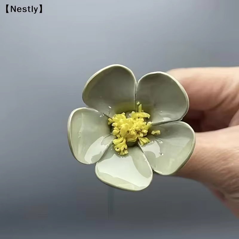 Fleurs artificielles en céramique