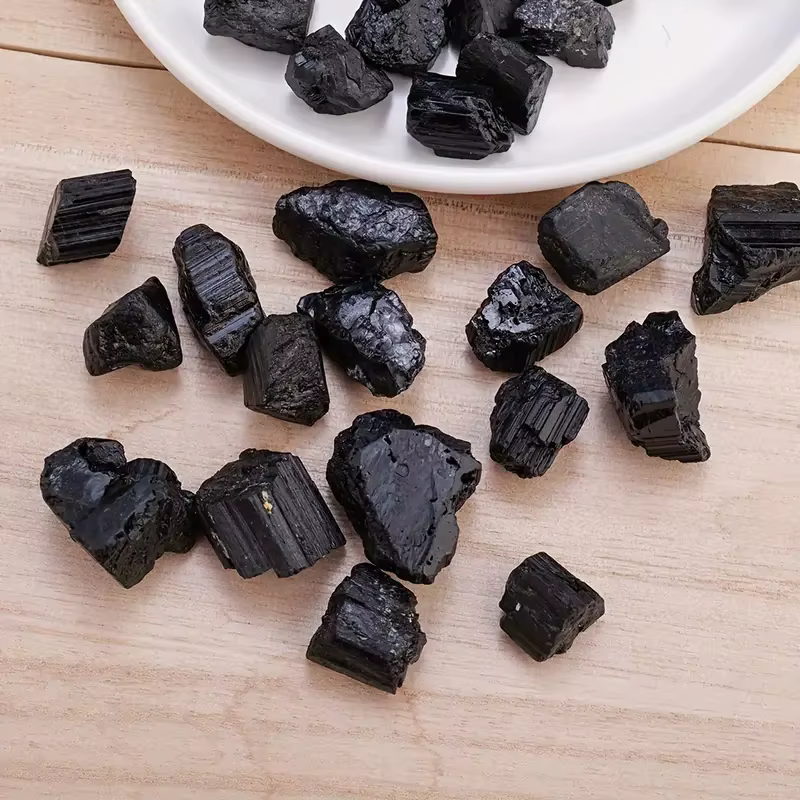 Citronapimen-Tourmaline Noire Naturelle