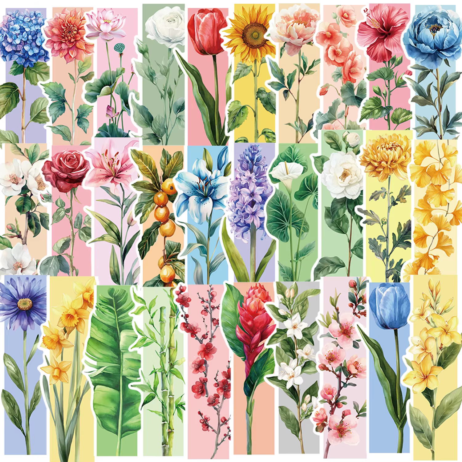 Marque-pages de fleurs