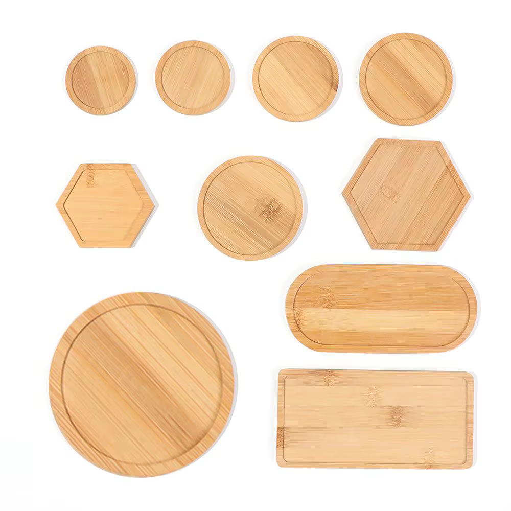 Pot de Fleurs Simple en Bois de Bambou