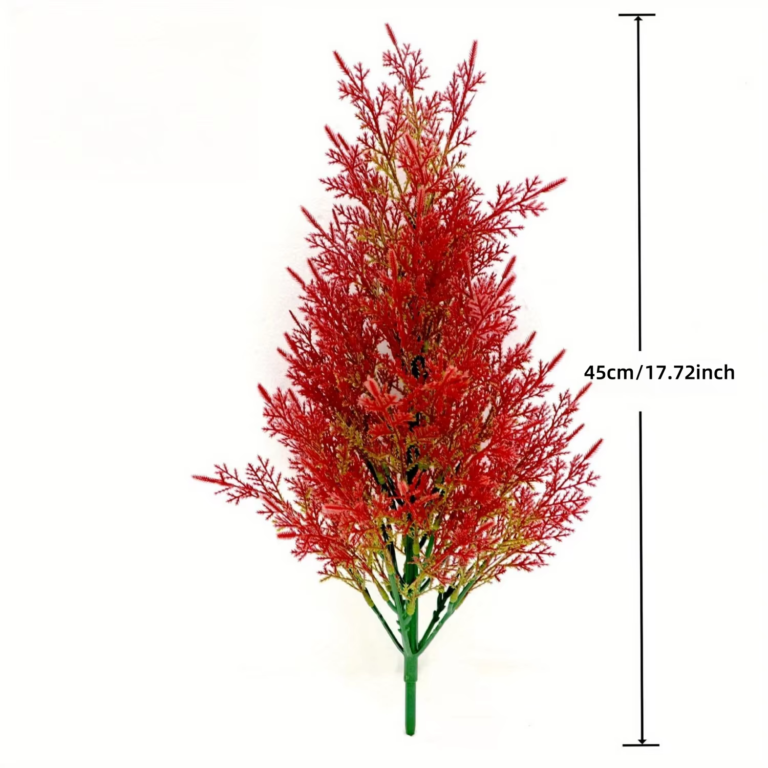 4 piniers artificiels vibrants - Plantes vertes riches pour Noël et la décoration intérieure