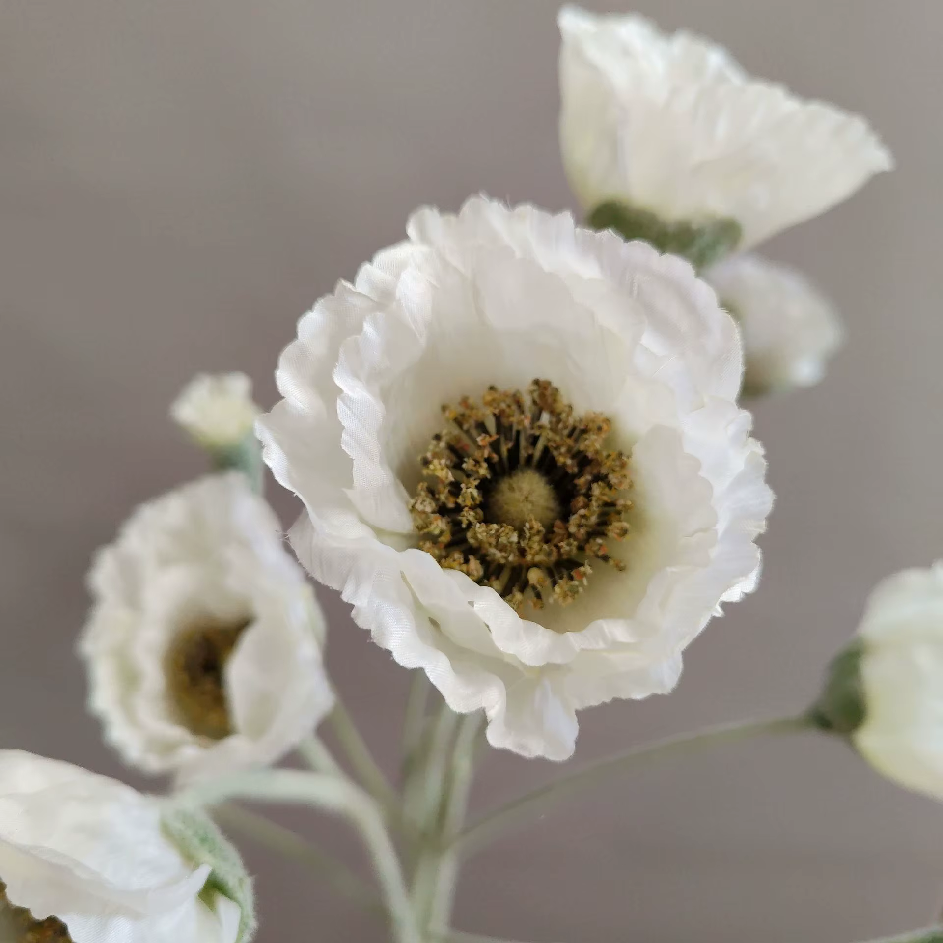 Fleurs artificielles de coquelicot
