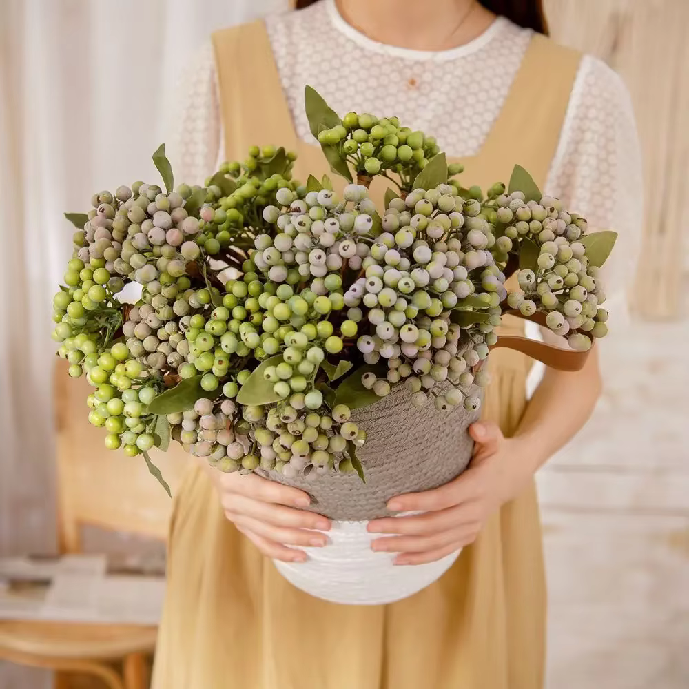 Branche de haricot INS verte artificielle 29cm