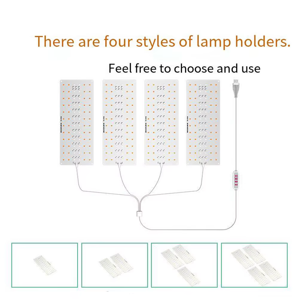 Lumière de croissance LED d'intérieur USB panneau quantique plante éclairage supplémentaire suspendu 5V lampe