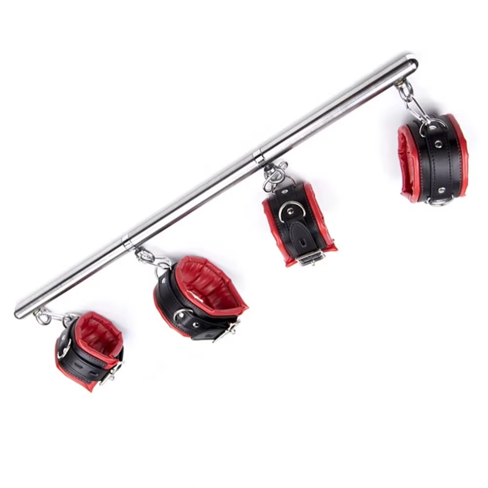 SashSex Toys pour adultes, menottes pour couples, fouet, collier de cou, barre d'épandage réglable, ensemble de bondage Bsie M, accessoires de sexe, hommes et femmes