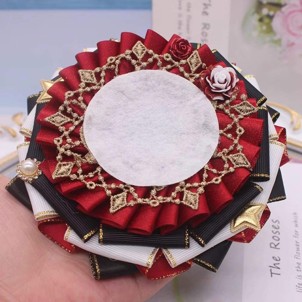 Outil de fabrication de rosettes en ruban transparent DIY de 9 cm, 12 cm, 15 cm, pour figurines de table et fleurs en ruban