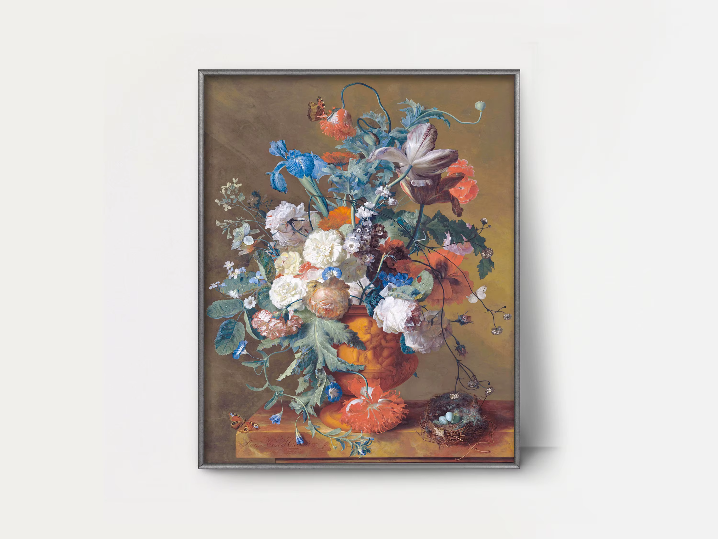 Vase en cristal de Roses roses