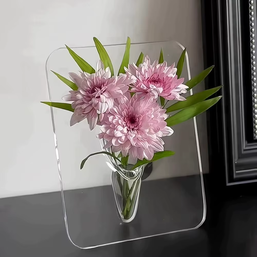 Vase à fleurs créatif transparent