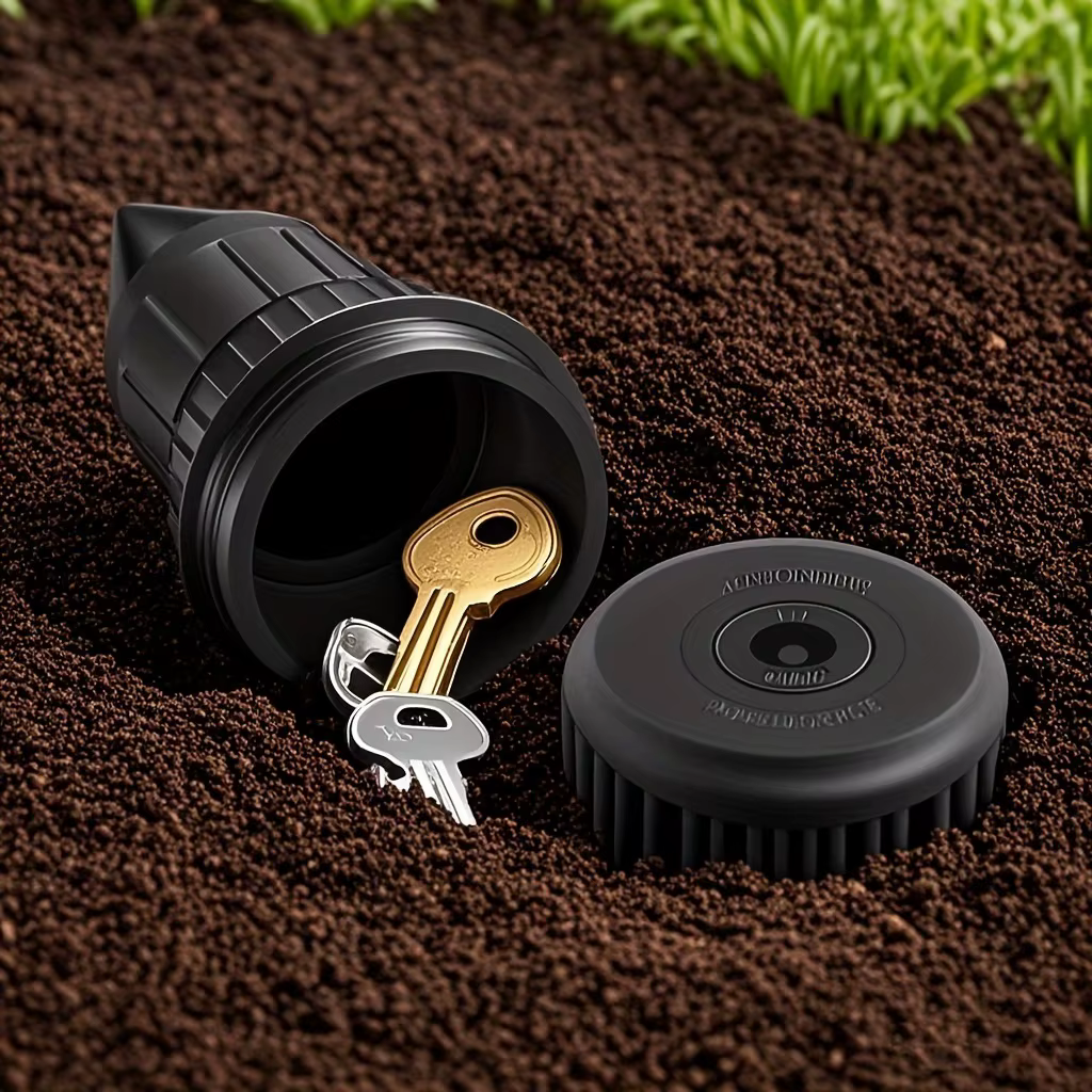 Cacher les clés de rechange arroseur de jardin coffre-fort caché compartiment de rangement