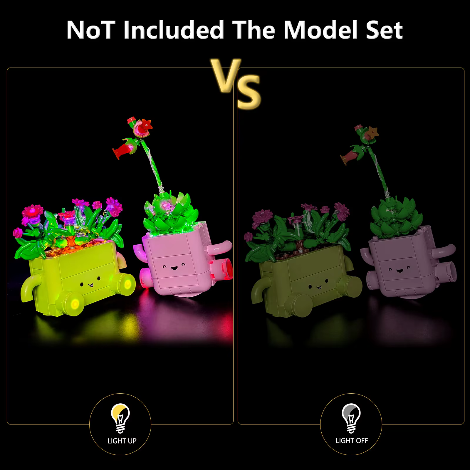 Kit d'éclairage LED LYBMTWF compatible avec Lego 11506 Rocking Plants (ne comprend pas les briques du modèle)