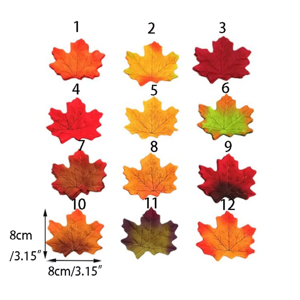 Feuilles d'érable artificielles faites à la main