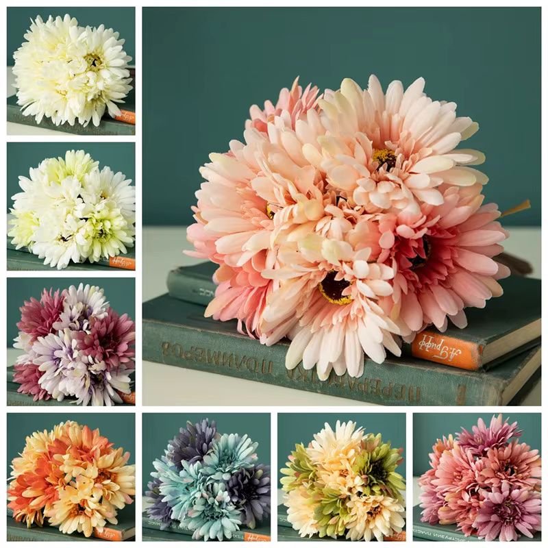 Fleurs en soie Gerbera