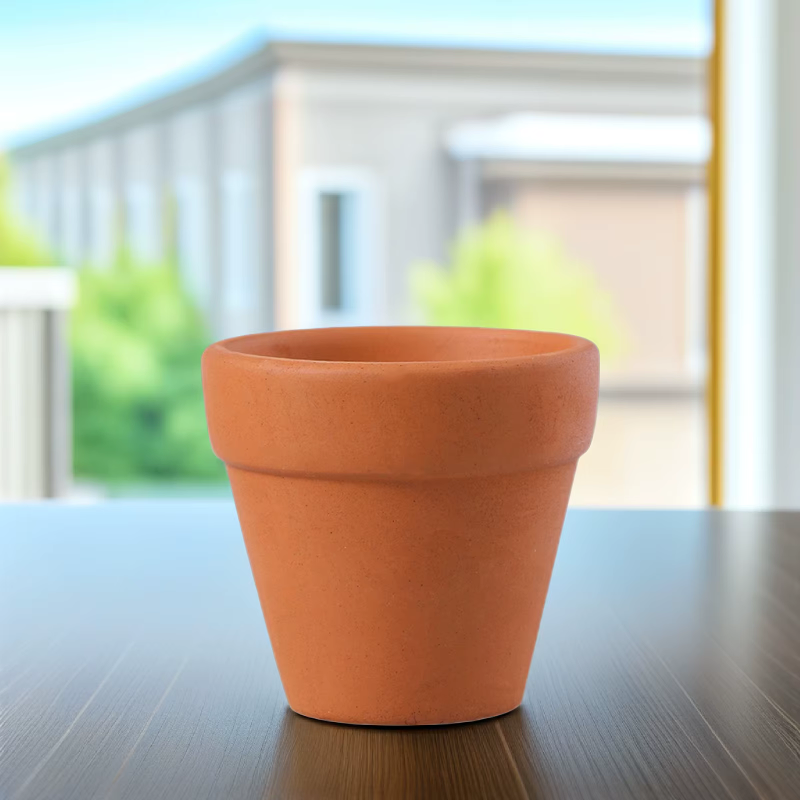 12 pots de plantes en terre cuite