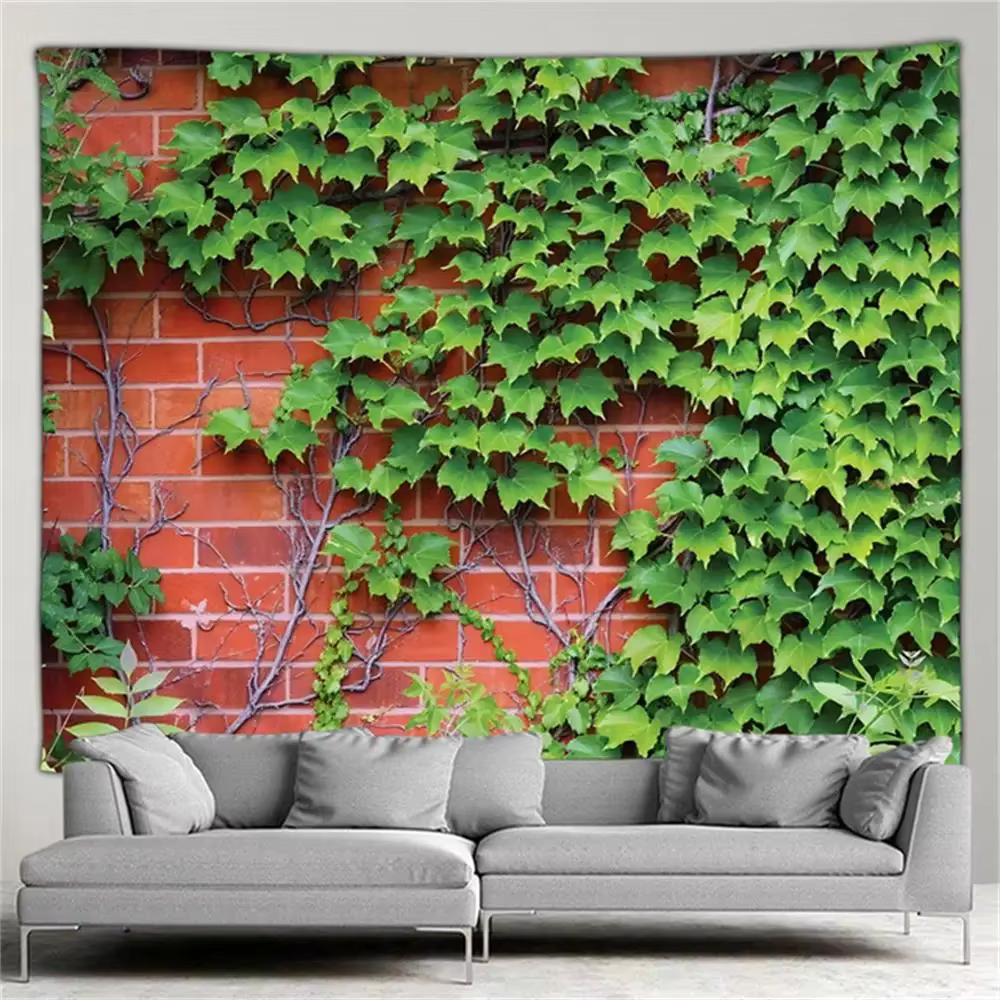 Tapisserie de paysage, plantes de rue