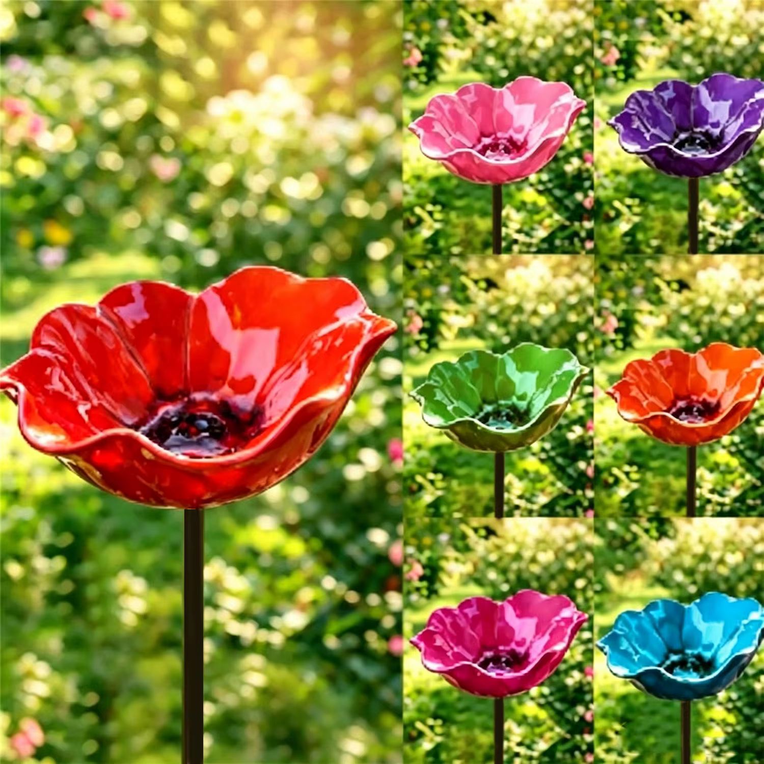 Station d'abreuvement pour abeilles en forme de fleur