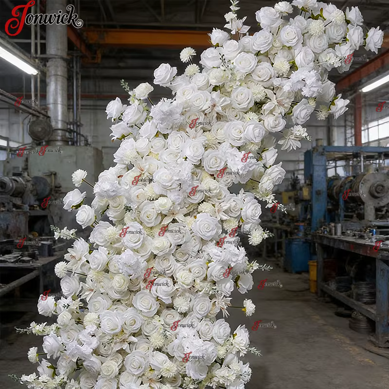 Arche de fleurs artificielles décorative