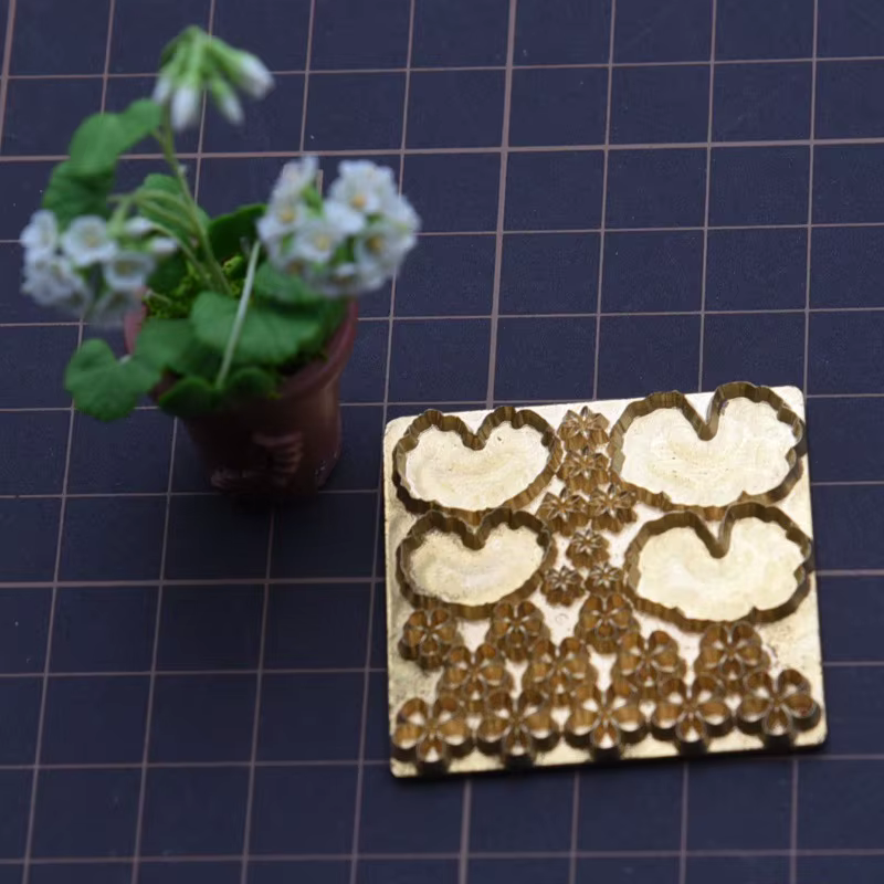 Moule de découpe à pression en argile ultra-légère miniature pour fleurs