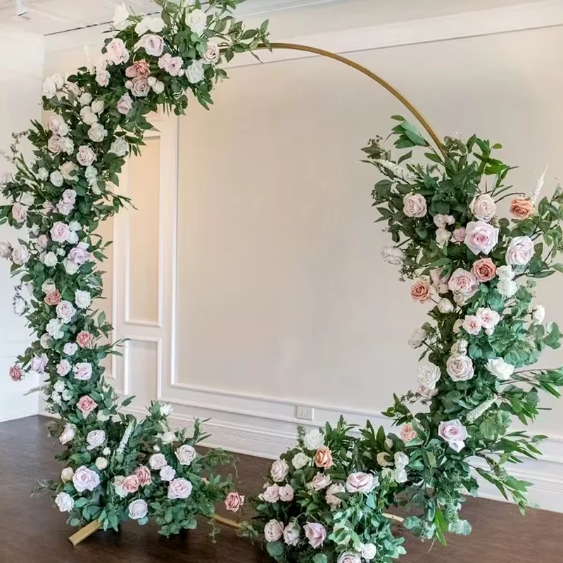 Guirlande de fleurs artificielles feuilles d'olivier et roses