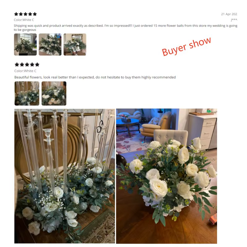 Boule de fleurs artificielles en saule vert