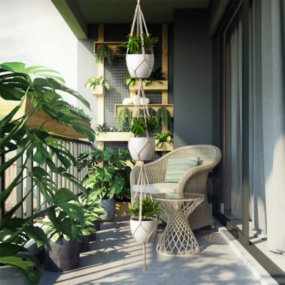 Support de panier suspendu pour plantes