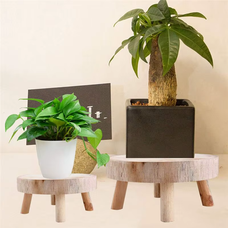 Tendance chaude-Mini tabouret en bois présentoir plante support décoratif